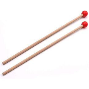 Tzong 2Pcs 1.43" Red Marimba Sticks Mallets Xylophone Piano Hammer Percussion Instrument Accessories