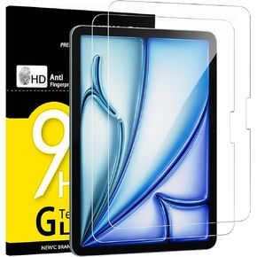 NEW'C Pack of 2 Tempered Glass Screen Protectors for iPad Air 3 (10.5 Inch 2019 Model) and iPad Pro 10.5 2017 Screen Protector Film – 0.33 mm HD Ultra Clear – Alignment Tool Included