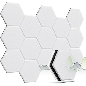 Soundproof Wall Panels Mass Loaded Vinyl Sound Proof Panels High Density 12 Pack Self-adhesive Sound Barrier 12"X12"X0.4" MLV Insulation for Walls, Doors, Ceilings