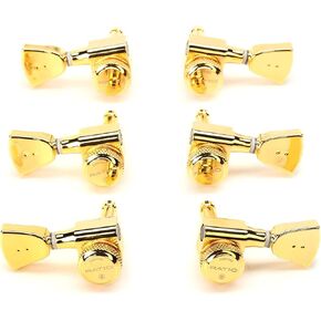 Graph Tech PRL-8341-G0 Ratio 3+3 Electric Guitar Locking Machine Heads - Vintage Style / Gold Finish