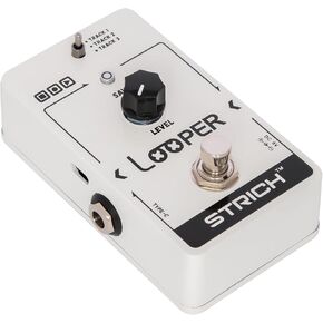 دواسة جيتار متينة مع 3 فتحات لحفظ المسارات الحلقية، USB لتصدير الصوت، 90 دقيقة، تجاوز حقيقي للجيتار الكهربائي، رمادي أبيض in Kuwait