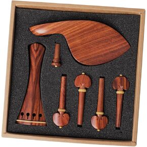 Rosewood Violin Fittings 1 Set Wood Tools 4 Violin Spare Parts Tuning Tail Bamboo Jujube Wood Violin Accessories