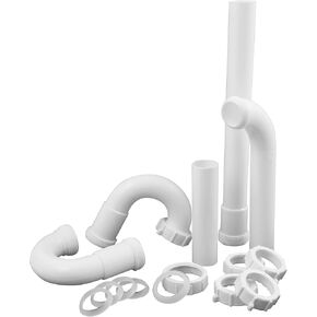Plumb Craft Complete 1 1/2" O.D. Garbage Disposal Installation Kit, White (12 Pack)