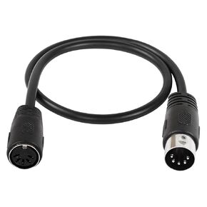 5-Pin DIN MIDI Extension Cable, 5-Pin DIN MIDI Male to Female Adapter Extension Cable, for MIDI Keyboard, Keyboard Synth,MIDI Guitar and Other Music Gear.(0.5M/1.6Ft)