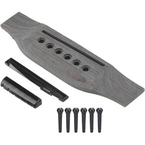 Guitar Accessories Guitar Bridge Pin Nut Rosewood Adjustable 6 String Stringed Instrument Components for 6 String Acoustic Guitars(Type A)