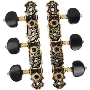 Guitar Tuner,Guitar String Winder,Guitar Accessories, Classical Tuning Fast and Accurately 1:18 Guitar Heads Tuning Pegs Exquisite for Guitar Tuning for Classic Guitar