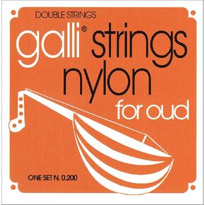 Galli Strings 0200 Nylon for Oud, 11 String Set | 22-44 Gauge | Made in Italy