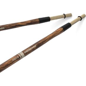ProMark Hybrid Nylon Rods Drum Sticks - Firegrain Nylon Monofilament Drumsticks - Warmer, Balanced Tone with Feel & Response of Drum Stick - 2B, .675" Diameter - 16" Length - 1 Pair