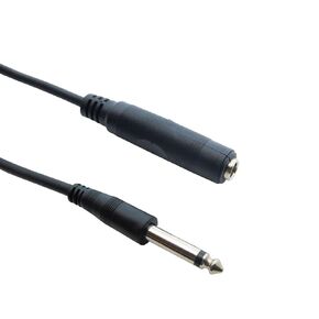 C&E 15 feet 1/4 Inch Mono Male to 1/4 Inch Mono Female Extension 28AWG Patch Cable for Electric Instruments (Guitar, Keyboard, Amplifier, Speakers, Synthesizers)