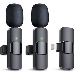 2 Pack Wireless Lavalier