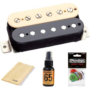 Seymour Duncan SH-1n '59 Model 4-Conductor Neck Pickup - Bundled with Dunlop Variety Pick Pack and Polishing Kit (Black)