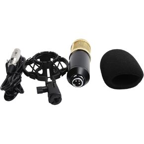 Nikou Microphone Condenser Computer Streaming Broadcasting Singing Device BM800 Recording Kit USB Mic with Shock Mount for Live Broadcast