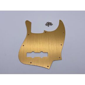 FenD JB Bass Guitar Pickguard Scratch Plate Pick Guard 4 String Bass Parts, Plate Fits for American/Mexican 4 Colors Available (gold)