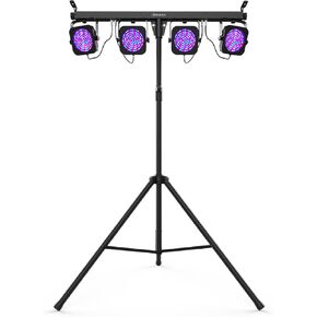 CHAUVET DJ 4 Bar LED Wash Light System w/Foot Switch & Carrying Case