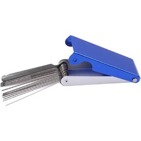 Blue Needle File Set -Guitar Nut Slotting File Saw Rods Slot Filing Set -Needle File Set Replacement Tools -Luthier Replacement Tools Tip Cleaner Files, Guitar and Bass Accessories