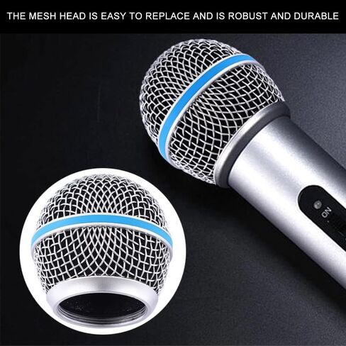 4PCS Black Microphone Ball Head Mesh Grill, Mic Grille Replacement Compatible with SM58 SM58S SM58LC BETA58 BETA58A BETA87A (Fit for Beta58A) in Saudi Arabia