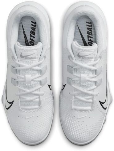 حذاء Nike للسيدات Hyperdiamond 4 Pro Moulded Softball SZ 8.5 أسود | أبيض | رمادي in Kuwait