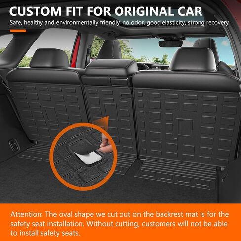 powoq TPE Backrest Mat, Compatible with 2023 2024 Lexus RX350 RX350H RX500H, Inner, Vehicle Specific Fit, 25.59x18.5x0.79 inches, Seat Back Protection in Saudi Arabia