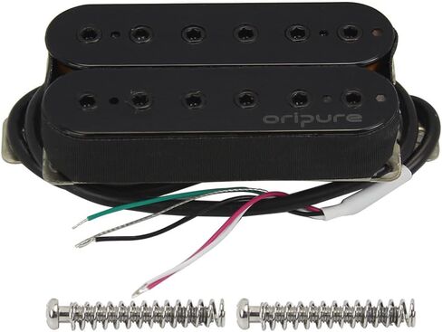 OriPure High Output Alnico 5 Humbucker Pickups Electric Guitar Bridge Pickup 16-17K, Black in Saudi Arabia
