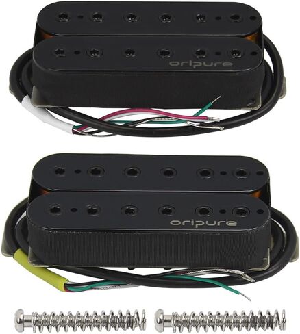 OriPure High Output Alnico 5 هامبوكر بيك اب جسر الجيتار الكهربائي 16-17K، أسود in Kuwait