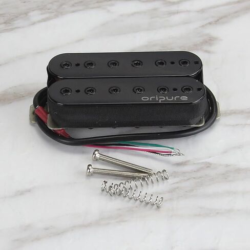OriPure High Output Alnico 5 Humbucker Pickups Electric Guitar Bridge Pickup 16-17K, Black in Saudi Arabia