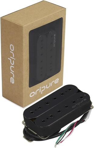 OriPure High Output Alnico 5 Humbucker Pickups Electric Guitar Bridge Pickup 16-17K, Black in Saudi Arabia