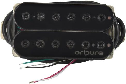 OriPure High Output Alnico 5 Humbucker Pickups Electric Guitar Bridge Pickup 16-17K, Black in Saudi Arabia