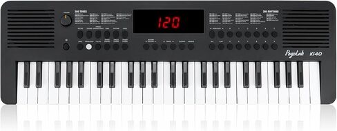 K140 49 Keys Mini Keyboard Piano, Portable Small Electric Keyboard with 80 Songs, 300 Sounds, 300 Rhythms & MIDI Function, Compact Music Keyboard Gift for Kids/Beginners (Black) in Saudi Arabia