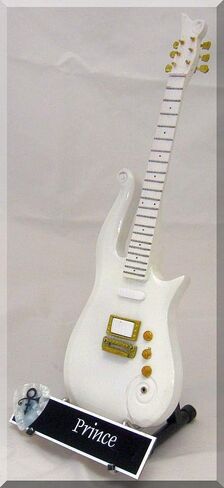 PRINCE Miniature Guitar white CLOUD w/Guitar Pick in Saudi Arabia