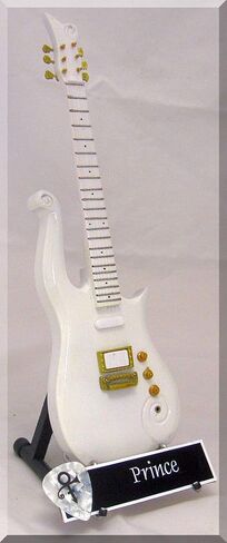 PRINCE Miniature Guitar white CLOUD w/Guitar Pick in Saudi Arabia
