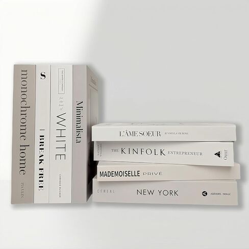 Ediactcyl 8 Pcs Decorative Books for décor: Faux Books for Decoration, Fake Book Stacks Display for Room Decor in Kuwait