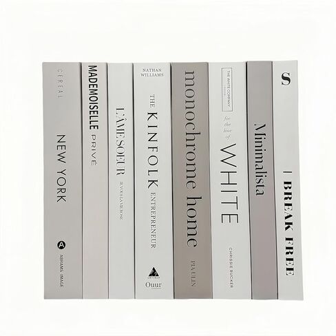 Ediactcyl 8 Pcs Decorative Books for décor: Faux Books for Decoration, Fake Book Stacks Display for Room Decor in Kuwait