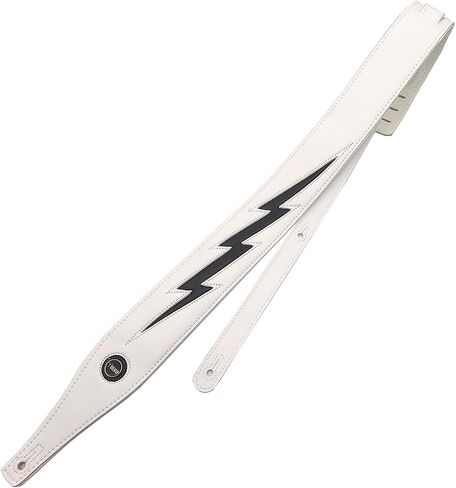 Guitar Strap Leather, Anti-Slip, Classic, Adjustable Soft Leather Strap for Acoustic, Electric and Bass Guitars in Kuwait