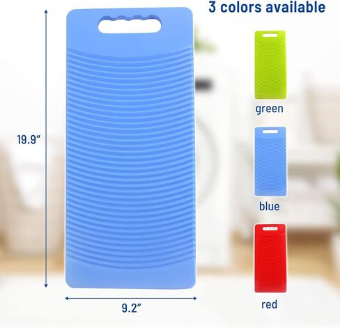 MZD Plastic Rectangle Washboard Washing Clothes Board 50cm Long (Blue) in Saudi Arabia
