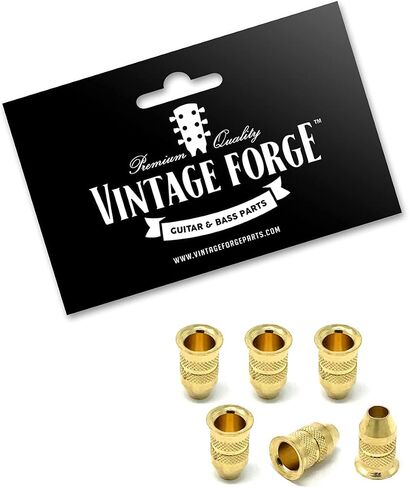 Chrome String-Through Body Ferrules Bullet Shape for Electric Guitar (Set of 6) SF150-CHR in Kuwait