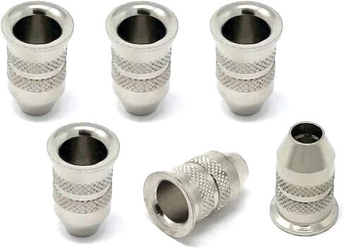 Chrome String-Through Body Ferrules Bullet Shape for Electric Guitar (Set of 6) SF150-CHR in Kuwait