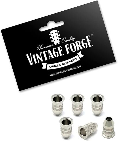Chrome String-Through Body Ferrules Bullet Shape for Electric Guitar (Set of 6) SF150-CHR in Kuwait