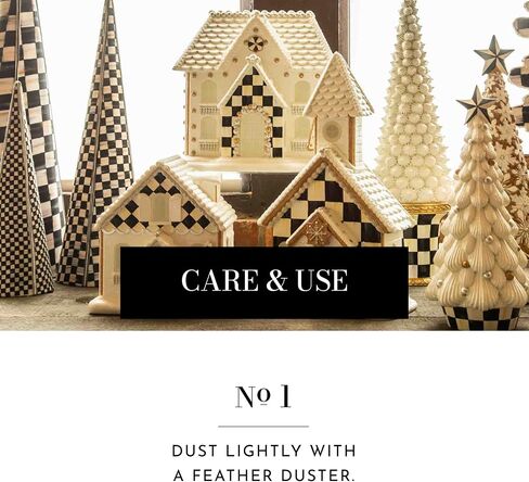 MACKENZIE-CHILDS Gingerbread Illuminated Church, Christmas Indoor Home Decor, Holiday-Village Decor in Saudi Arabia