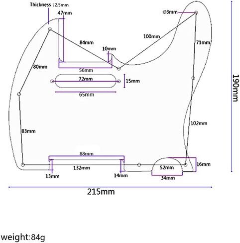 Alnicov 3Ply 8 Hole Guitar Pickguard مناسب لجيتار Telecaster القياسي في الولايات المتحدة الأمريكية/MX، لؤلؤة بيضاء in Saudi Arabia