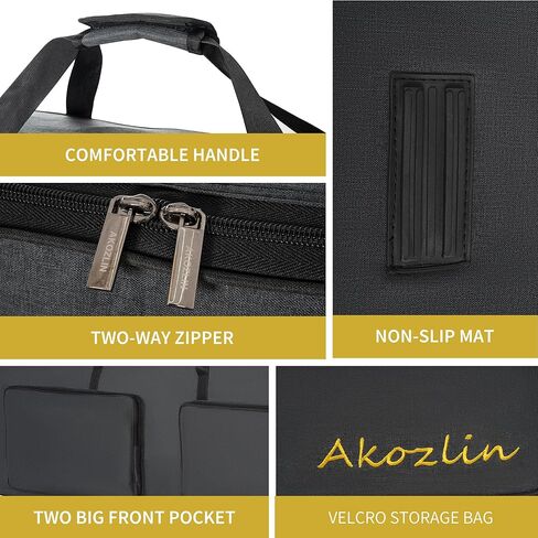 AKOZLIN مبطن 88 مفتاح حقيبة جيتار للوحة المفاتيح حقيبة بيانو كهربائية محمولة حقيبة قابلة للطي للوحة المفاتيح 88 ملاحظة 57.5 بوصة × 18 بوصة × 6.75 بوصة in Kuwait