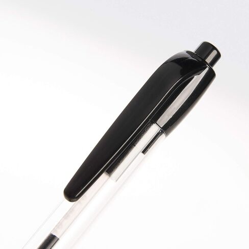 Simply Genius Ballpoint Pens in Bulk - 200 Pack Retractable Comfort Grip & Smooth Writing Medium Point Office Pens for Schools, Notebooks & Journal Writing (Black Ink) in Kuwait