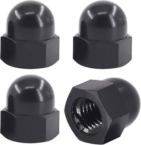 License Plate Retainer Screws/Nuts Compatible with Volvo S60 S40/ OEM Part 968458 (Screws onto Existing Stud) - Tall Dome/Acorn Head with Flange Stainless Steel Cap - 4 PCS in Saudi Arabia