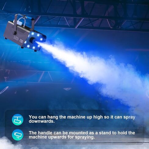 Fog Machine Halloween, 500W Smoke Machine with 14 LED Lights Color Effect, Wireless Remote Control, for DJ Parties Stage Outdoor Christmas Wedding, Over Temperature Protection in Saudi Arabia