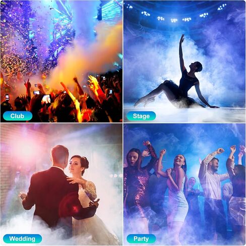 Fog Machine Halloween, 500W Smoke Machine with 14 LED Lights Color Effect, Wireless Remote Control, for DJ Parties Stage Outdoor Christmas Wedding, Over Temperature Protection in Saudi Arabia