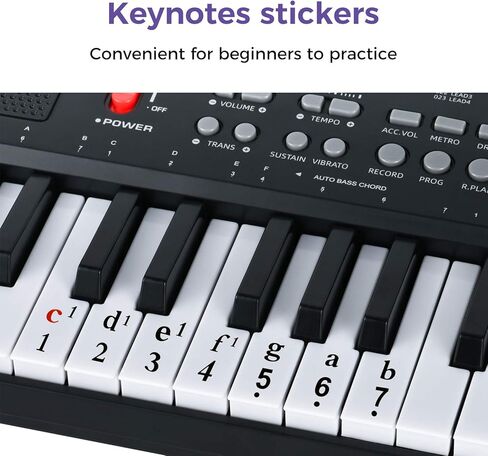 Starfavor 61 Key Kids Electric Keyboard Electronic Piano Small-Sized-Key with Power Supply, Built In Speakers, LED Screen, Microphone, Headphone (SEK-361) Gift for Kids Musical Instrument in Kuwait