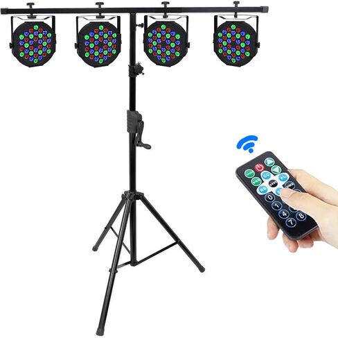 أضواء المسرح 36 أضواء LED الاسمية، إضاءة DJ داخلية لأحداث عيد الميلاد وديكورات الحفلات وعرض الموسيقى وحفلات الزفاف والديسكو، وجهاز التحكم عن بعد، وتحكم DMX بالصوت المنشط للحفلات في الهواء الطلق، عبوتان in Saudi Arabia