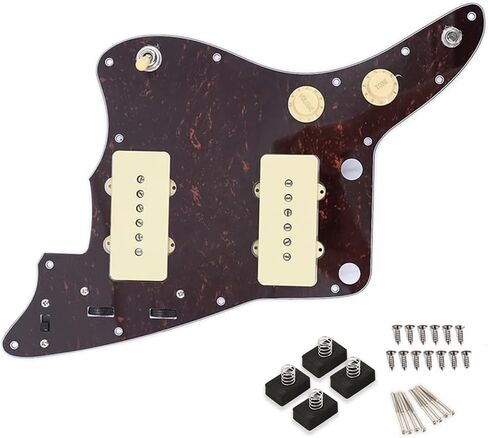 مجموعة أسلاك بيك جارد محملة بالجيتار للجيتار الكهربائي Jazzmaster مع التقاطات ملف واحد (أسود) in Kuwait