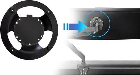 حامل محول VESA للتثبيت على الحائط متوافق مع شاشات Samsung Neo G9 وG65B وG70A وG75T وG85NB وCRG9 وCHG9 وCHG90 وOdyssey G9، Mount-SG9، VESA 100x100، in Kuwait