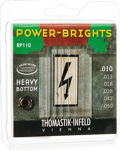 Thomastik-Infeld PB109 Power-Brights 6 String Magnecore Round Wound Set E, B, G, D, A, E, Natural in Kuwait