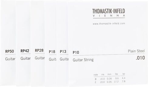 Thomastik-Infeld PB109 Power-Brights 6 String Magnecore Round Wound Set E, B, G, D, A, E, Natural in Kuwait